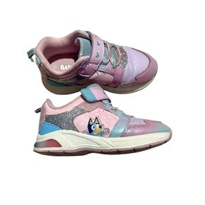 Kids Sneakers with Cartoon Design - Pink and Purple